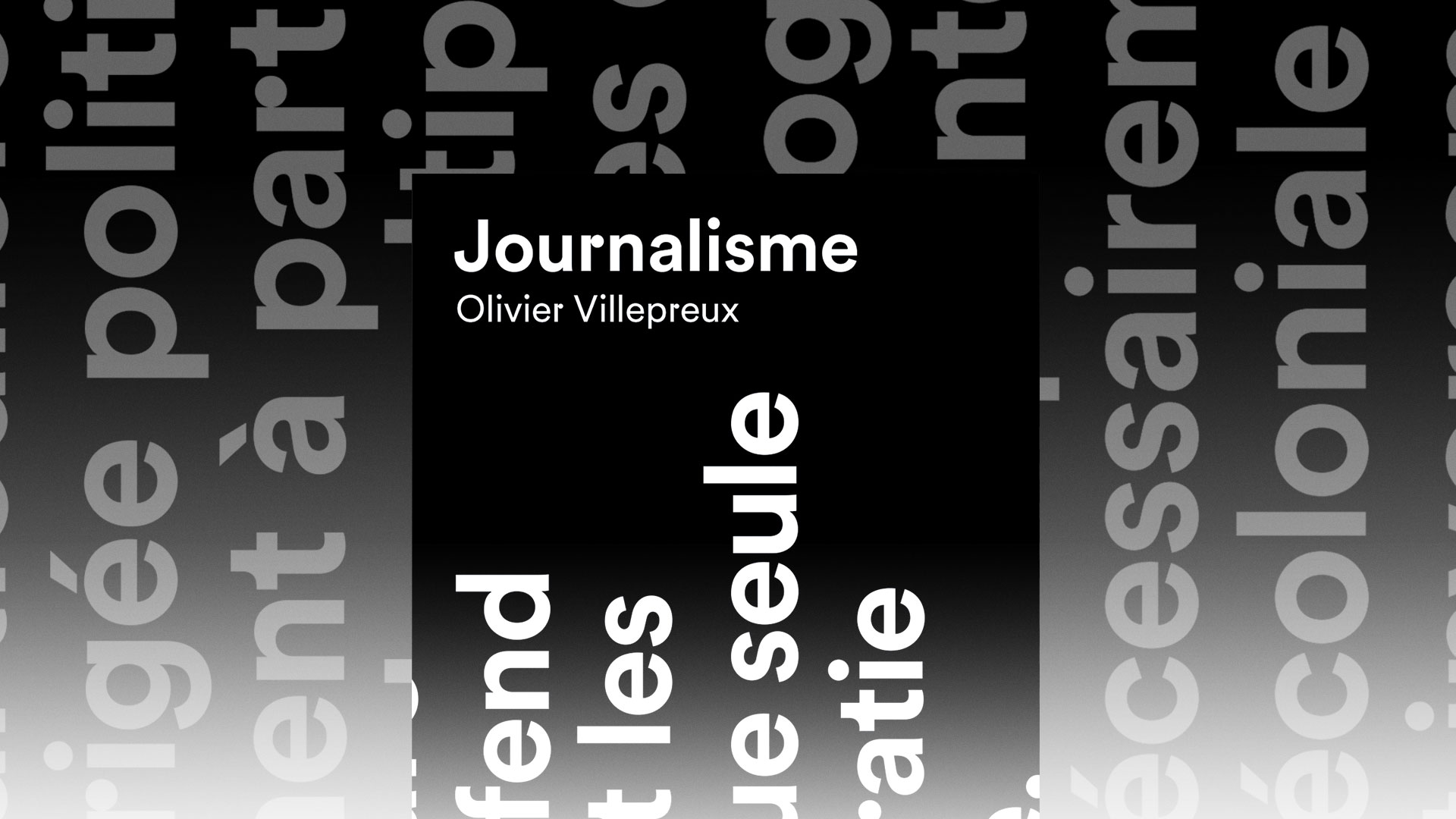 Journalisme par Olivier Villepreux