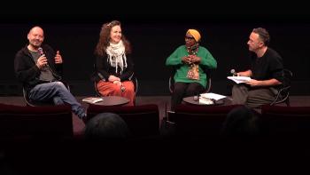 Philippe Sands, Agnès Desarthe, Scholastique Mukasonga et Mathieu Magnaudeix 